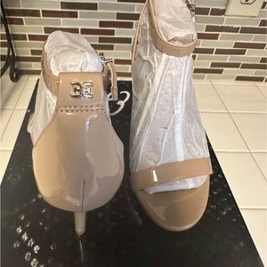 Sam Eldeman Women’s Size 4 - Beige Patent - 3 Inch Heel